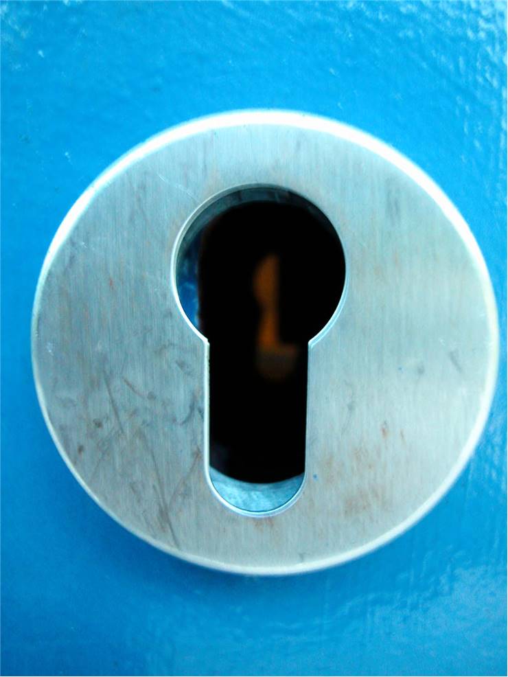 Lock Blue Door